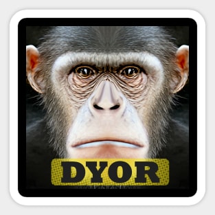 DYOR Planet Monkey Apes Animals Sticker